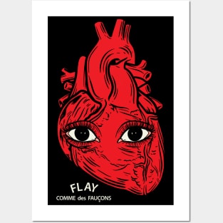 CDG FLAY Heart logo Posters and Art